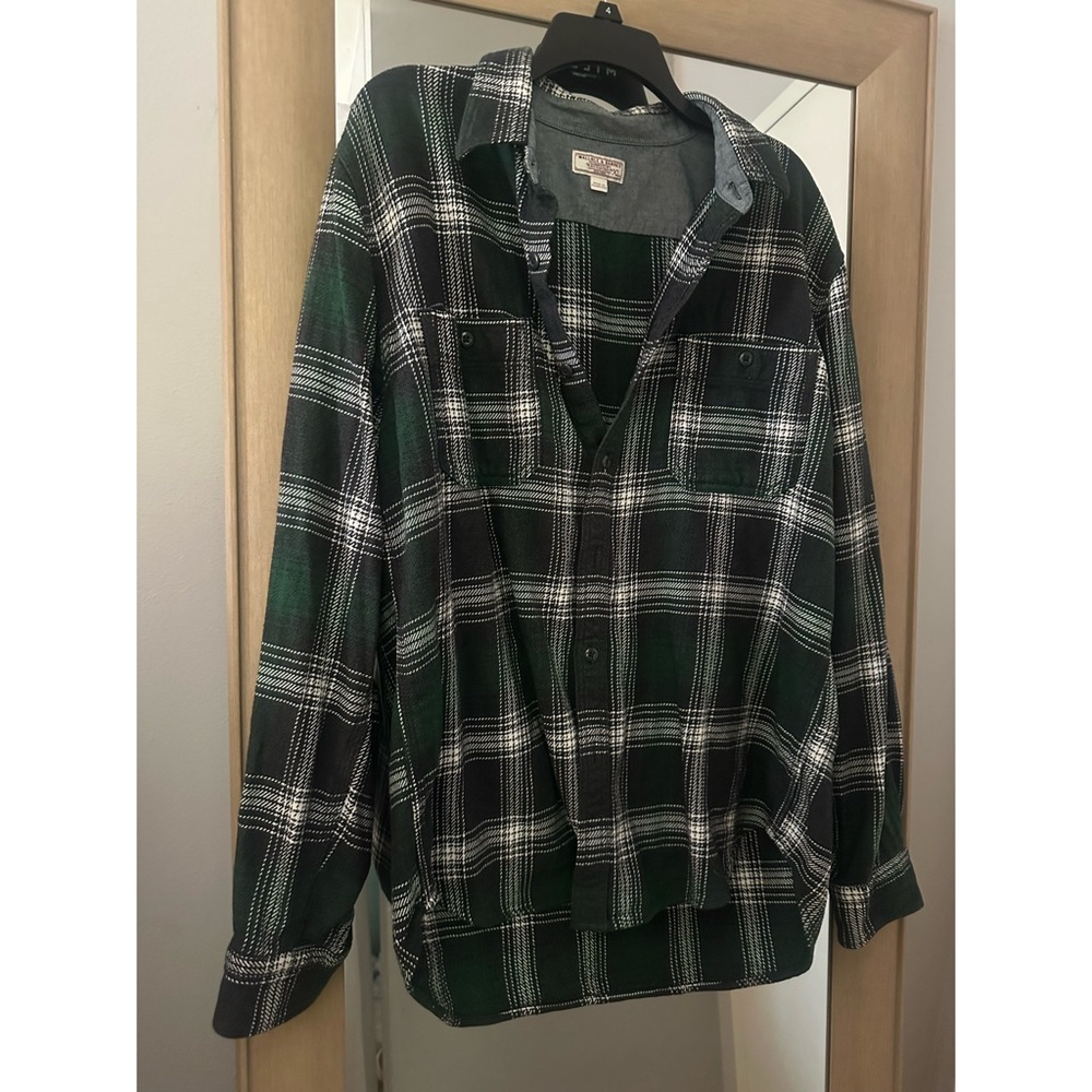 Wallace & Barnes Button Up Flannel Cotton Shirt